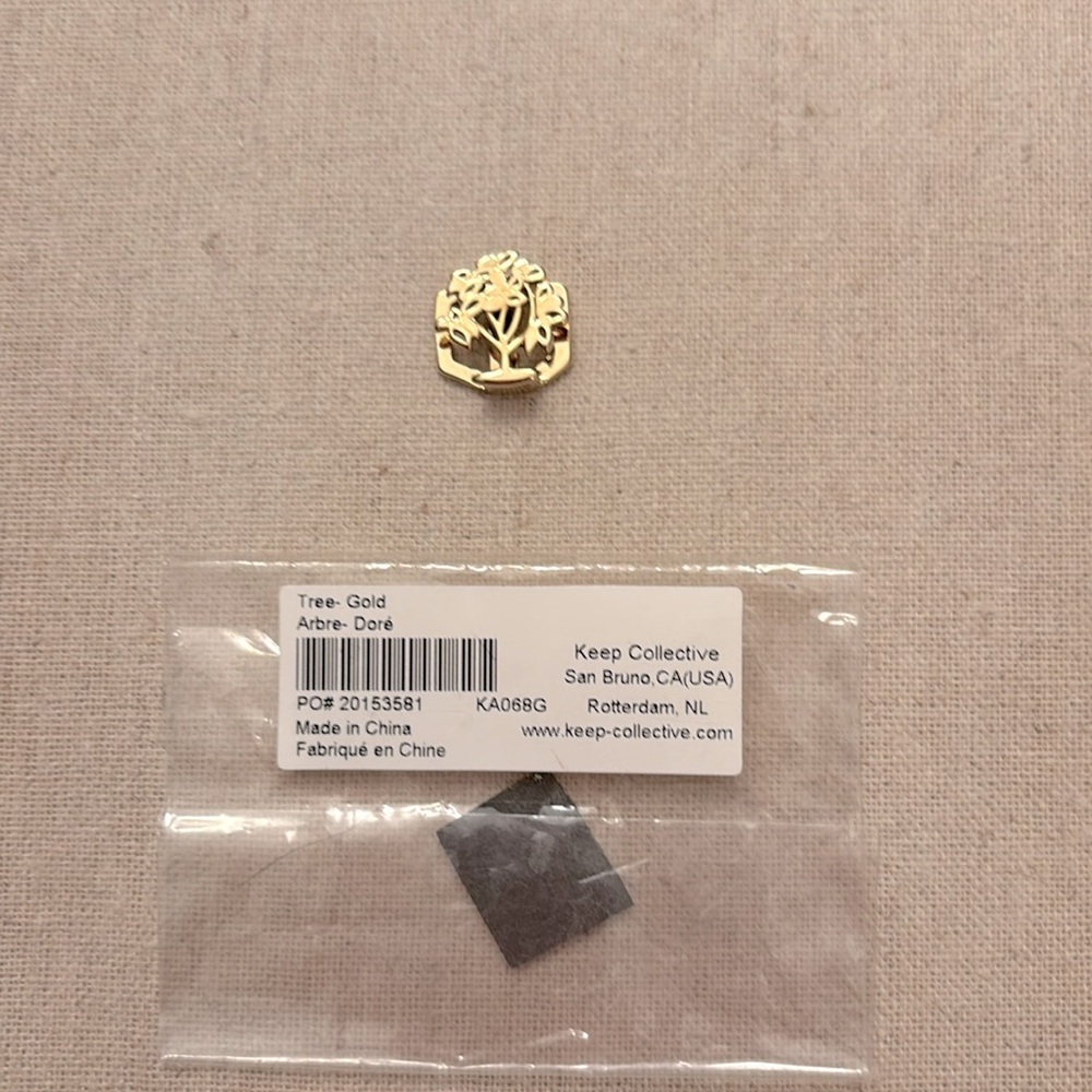 KEEP Collective Gold Tree Slider Charm